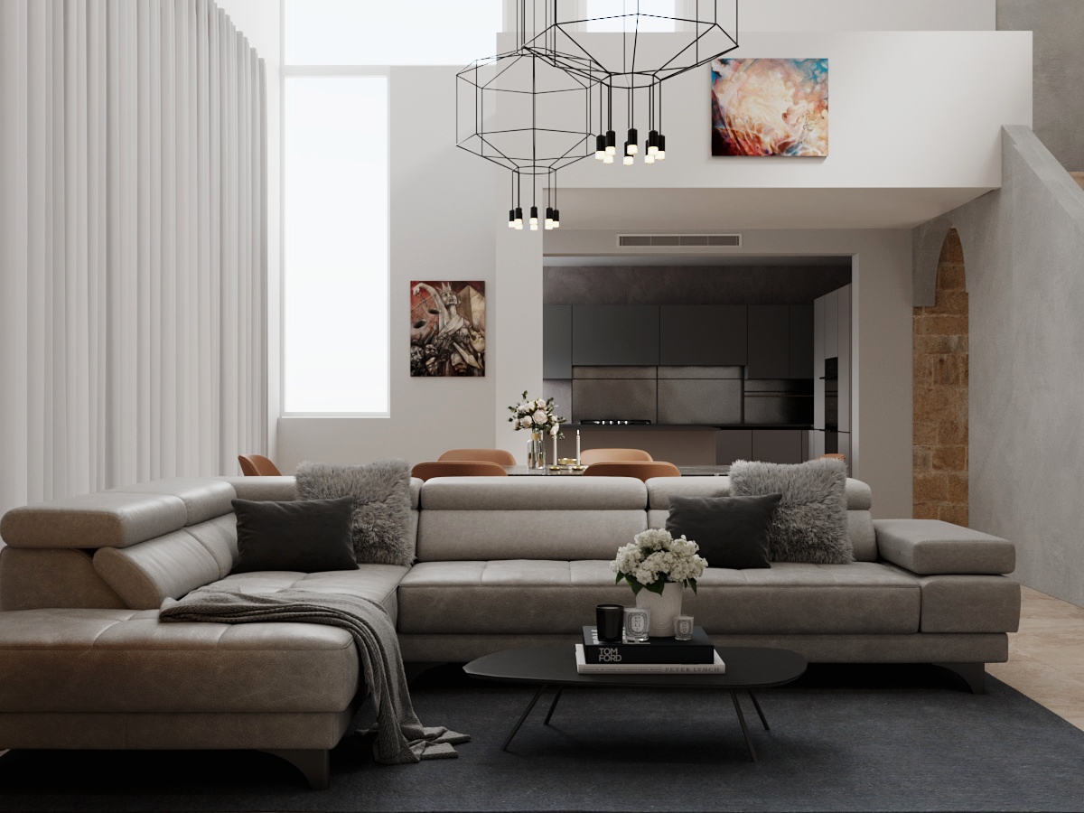The Double-Height Living Room residential interior