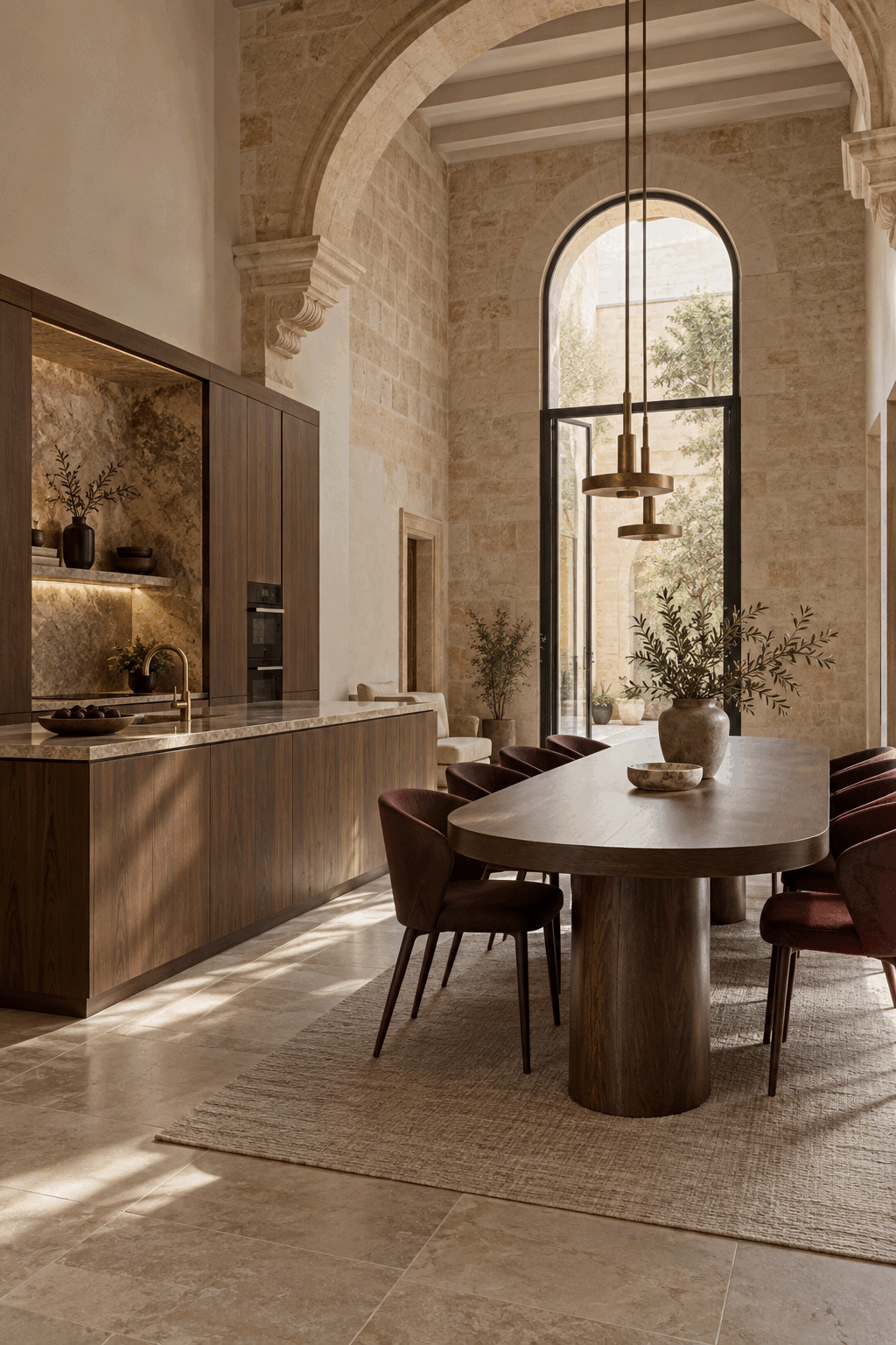 Kitchen and dining room concept