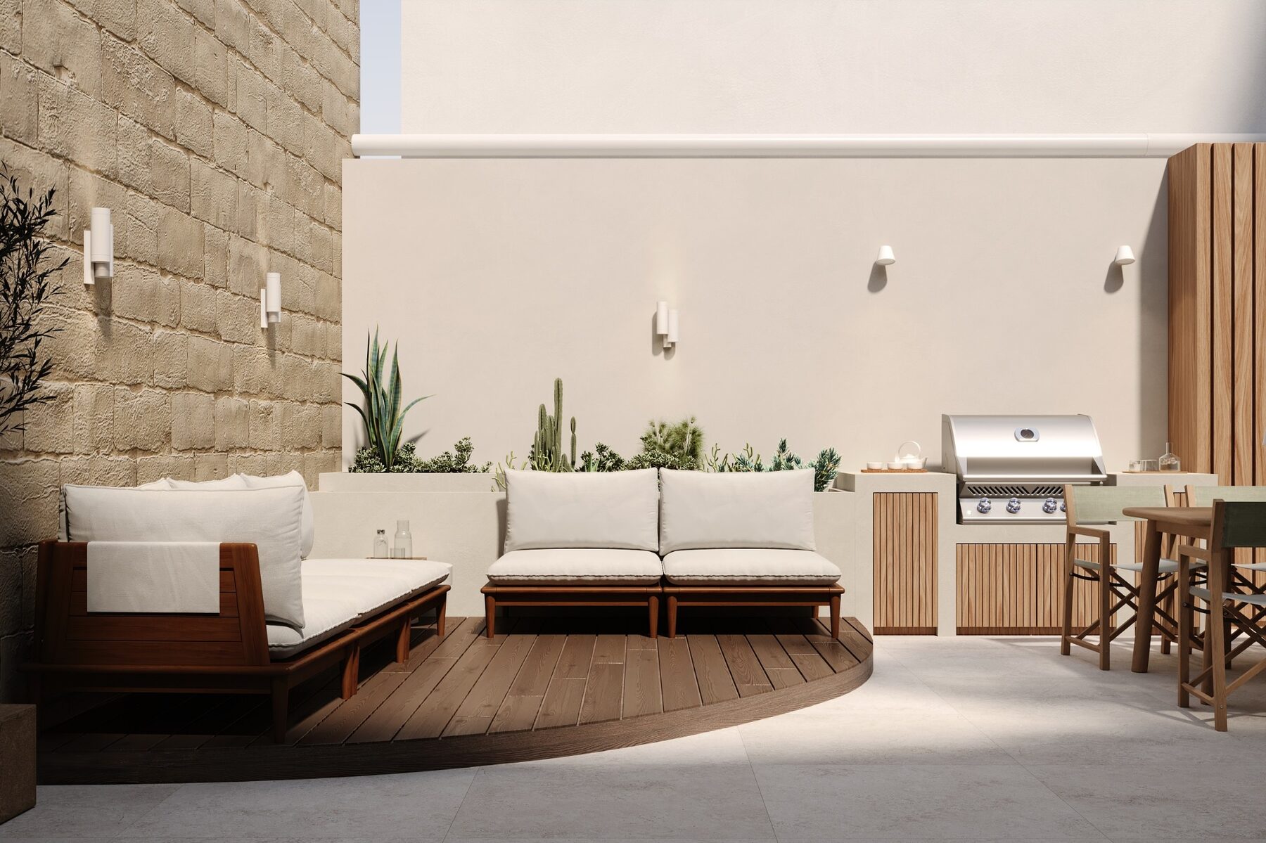 Walled Garden residential courtyard